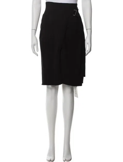 Pre-owned Helmut Lang Midi Length Skirt In Black