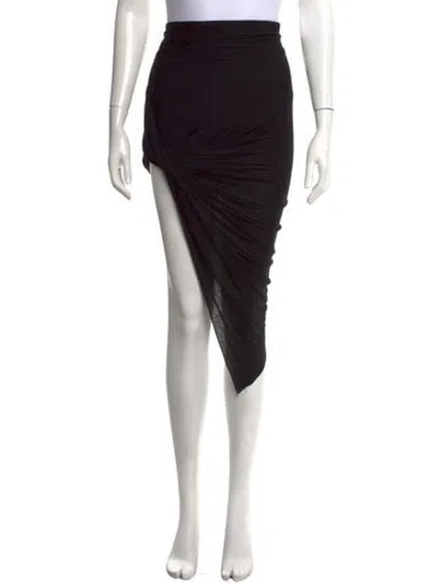 Pre-owned Helmut Lang Midi Length Skirt In Black