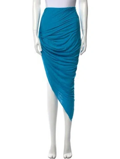 Pre-owned Helmut Lang Midi Length Skirt In Blue