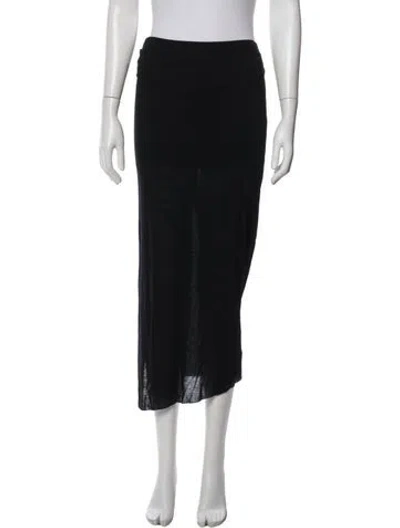 Pre-owned Helmut Lang Midi Length Skirt In Blue
