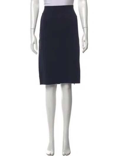 Pre-owned Helmut Lang Midi Length Skirt In Blue