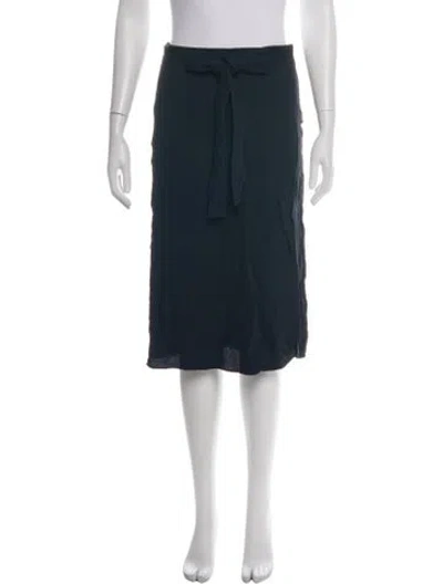 Pre-owned Helmut Lang Midi Length Skirt In Blue