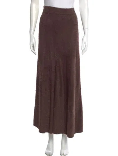 Pre-owned Helmut Lang Midi Length Skirt In Brown