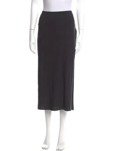 Pre-owned Helmut Lang Midi Length Skirt In Gray