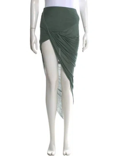 Pre-owned Helmut Lang Midi Length Skirt In Green