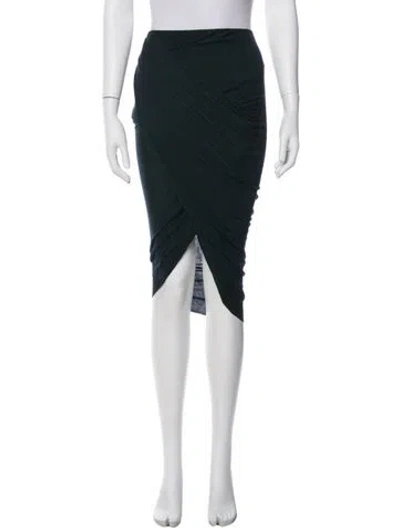 Pre-owned Helmut Lang Midi Length Skirt In Green