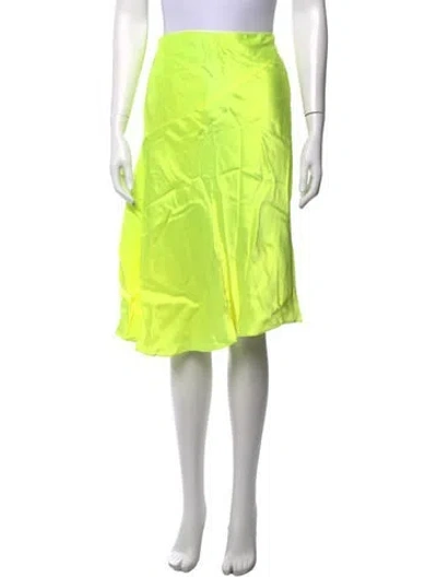 Pre-owned Helmut Lang Midi Length Skirt In Green