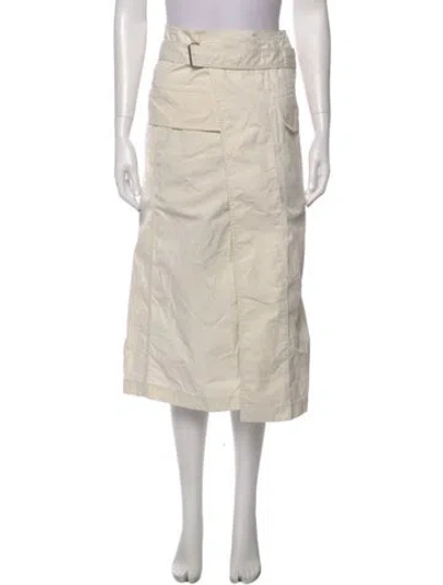 Pre-owned Helmut Lang Midi Length Skirt In Neutral