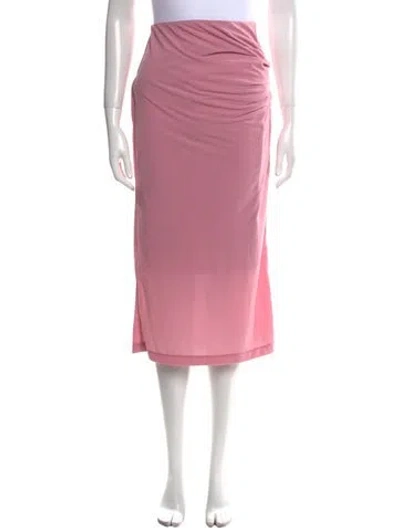 Pre-owned Helmut Lang Midi Length Skirt In Pink