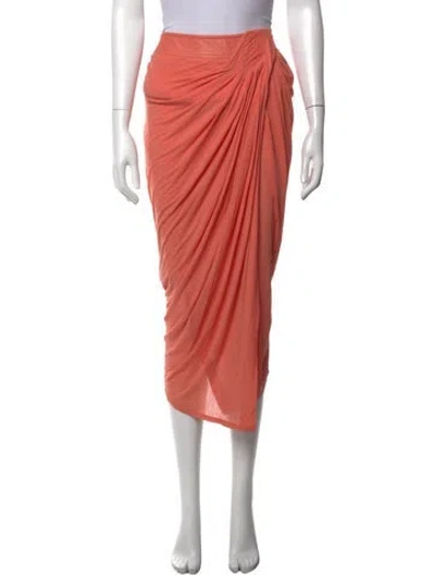 Pre-owned Helmut Lang Midi Length Skirt In Pink