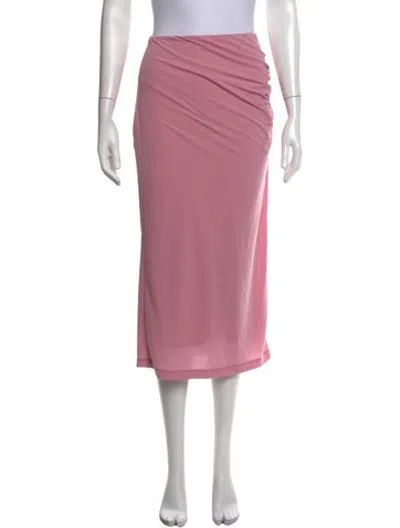 Pre-owned Helmut Lang Midi Length Skirt In Pink