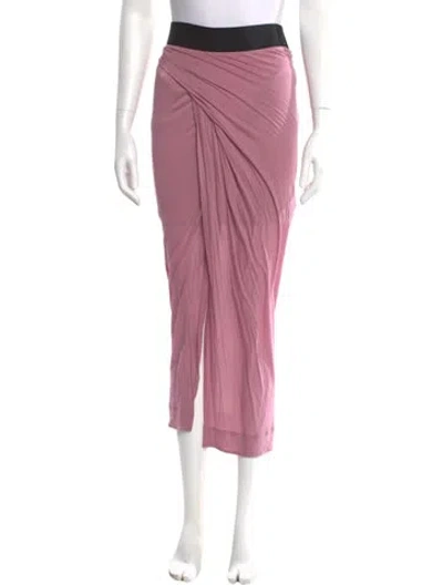 Pre-owned Helmut Lang Midi Length Skirt In Purple
