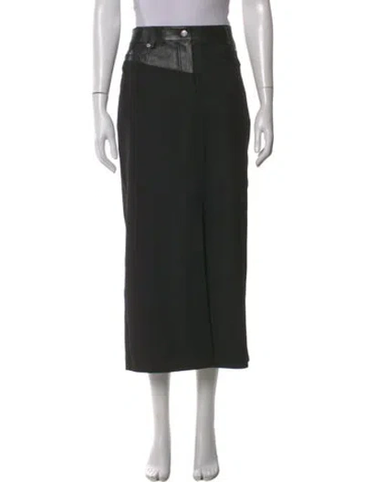 Pre-owned Helmut Lang Midi Length Skirt W/ Tags In Black