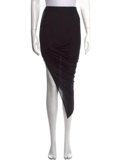 Pre-owned Helmut Lang Midi Length Skirt W/ Tags In Black