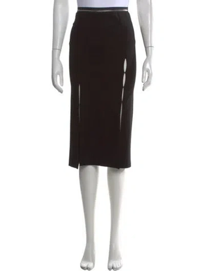 Pre-owned Helmut Lang Midi Length Skirt W/ Tags In Black