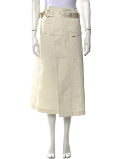 Pre-owned Helmut Lang Midi Length Skirt W/ Tags In Neutrals