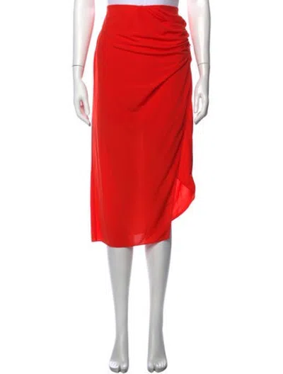 Pre-owned Helmut Lang Midi Length Skirt W/ Tags In Red