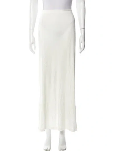 Pre-owned Helmut Lang Midi Length Skirt W/ Tags In White
