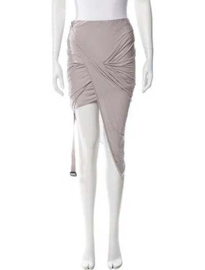 Pre-owned Helmut Lang Midi Length Skirt In White