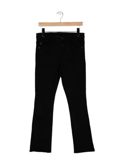 Pre-owned Helmut Lang Mid-rise Flared Jeans In Black