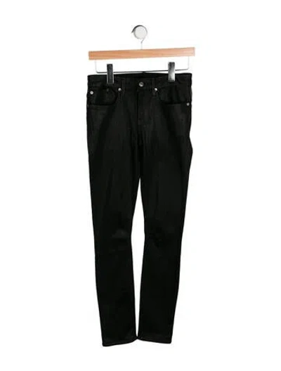 Pre-owned Helmut Lang Mid-rise Skinny Leg Jeans In Black