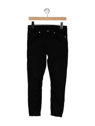Pre-owned Helmut Lang Mid-rise Skinny Leg Jeans In Black