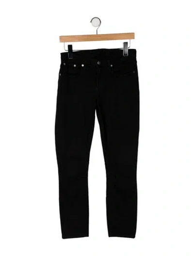 Pre-owned Helmut Lang Mid-rise Skinny Leg Jeans In Black