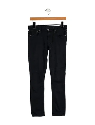 Pre-owned Helmut Lang Mid-rise Skinny Leg Jeans In Black