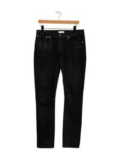 Pre-owned Helmut Lang Mid-rise Skinny Leg Jeans In Black