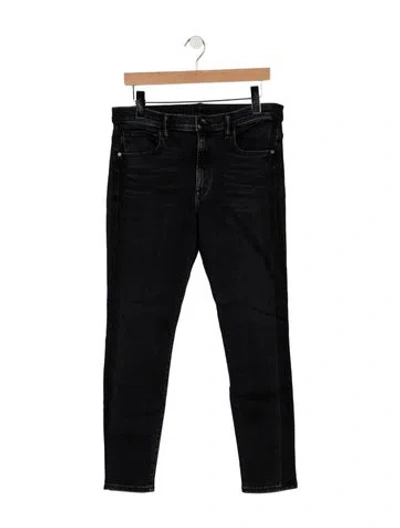 Pre-owned Helmut Lang Mid-rise Skinny Leg Jeans In Black
