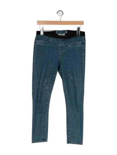 Pre-owned Helmut Lang Mid-rise Skinny Leg Jeans In Blue