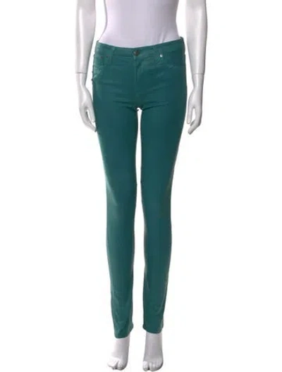 Pre-owned Helmut Lang Mid-rise Skinny Leg Jeans In Blue