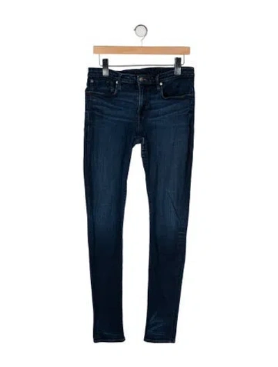 Pre-owned Helmut Lang Mid-rise Skinny Leg Jeans In Blue