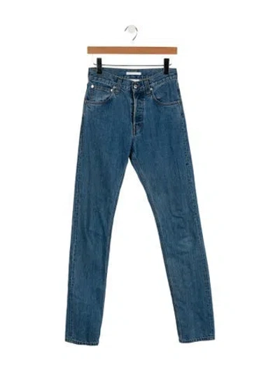 Pre-owned Helmut Lang Mid-rise Skinny Leg Jeans In Blue