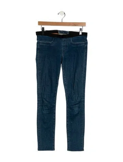 Pre-owned Helmut Lang Mid-rise Skinny Leg Jeans In Blue