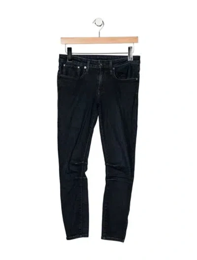Pre-owned Helmut Lang Mid-rise Skinny Leg Jeans In Blue
