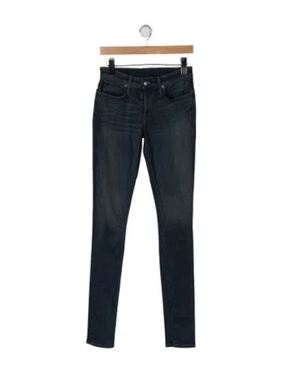 Pre-owned Helmut Lang Mid-rise Skinny Leg Jeans In Blue