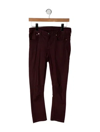 Pre-owned Helmut Lang Mid-rise Skinny Leg Jeans In Brown