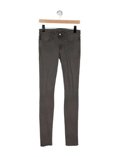 Pre-owned Helmut Lang Mid-rise Skinny Leg Jeans In Gray