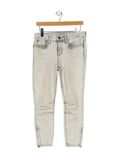 Pre-owned Helmut Lang Mid-rise Skinny Leg Jeans In Gray