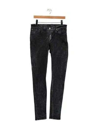 Pre-owned Helmut Lang Mid-rise Skinny Leg Jeans In Gray