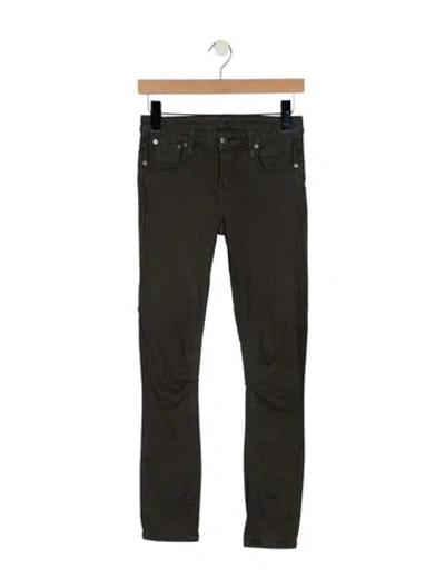 Pre-owned Helmut Lang Mid-rise Skinny Leg Jeans In Grey