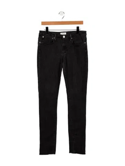 Pre-owned Helmut Lang Mid-rise Straight Leg Jeans In Black