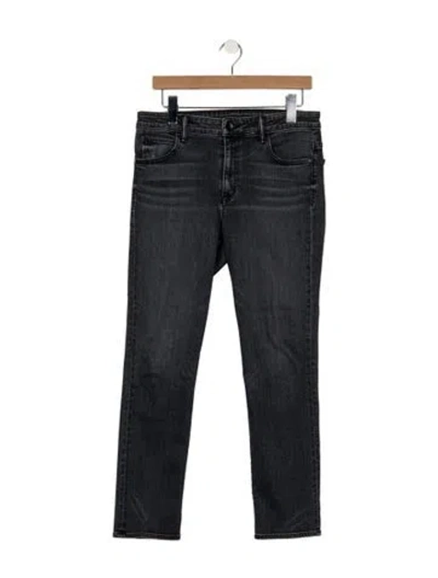 Pre-owned Helmut Lang Mid-rise Straight Leg Jeans In Black