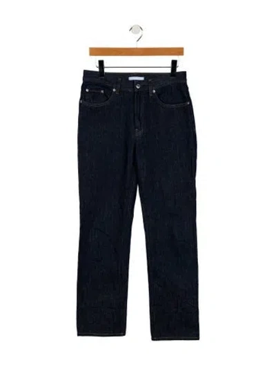 Pre-owned Helmut Lang Mid-rise Straight Leg Jeans In Blue