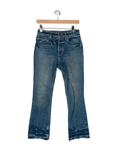 Pre-owned Helmut Lang Mid-rise Straight Leg Jeans In Blue