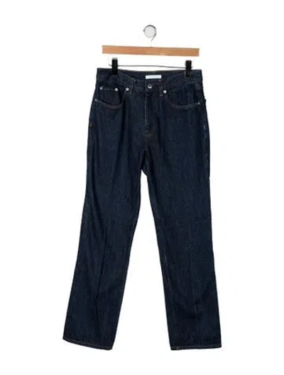 Pre-owned Helmut Lang Mid-rise Straight Leg Jeans In Blue