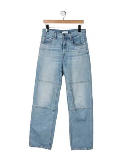 Pre-owned Helmut Lang Mid-rise Straight Leg Jeans In Blue