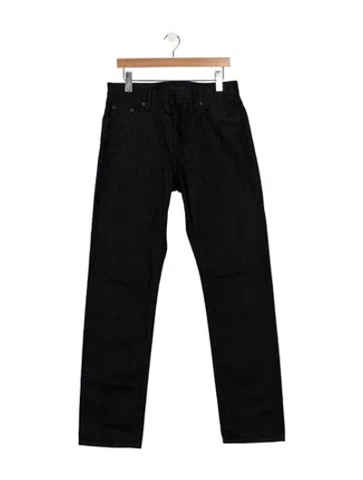 Pre-owned Helmut Lang Mid-rise Straight Leg Jeans In Blue