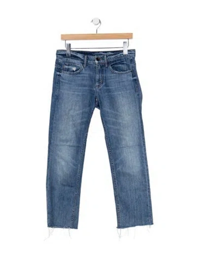 Pre-owned Helmut Lang Mid-rise Straight Leg Jeans In Blue